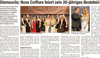 Nova Coiffure feiert sein 20-jähriges Bestehen